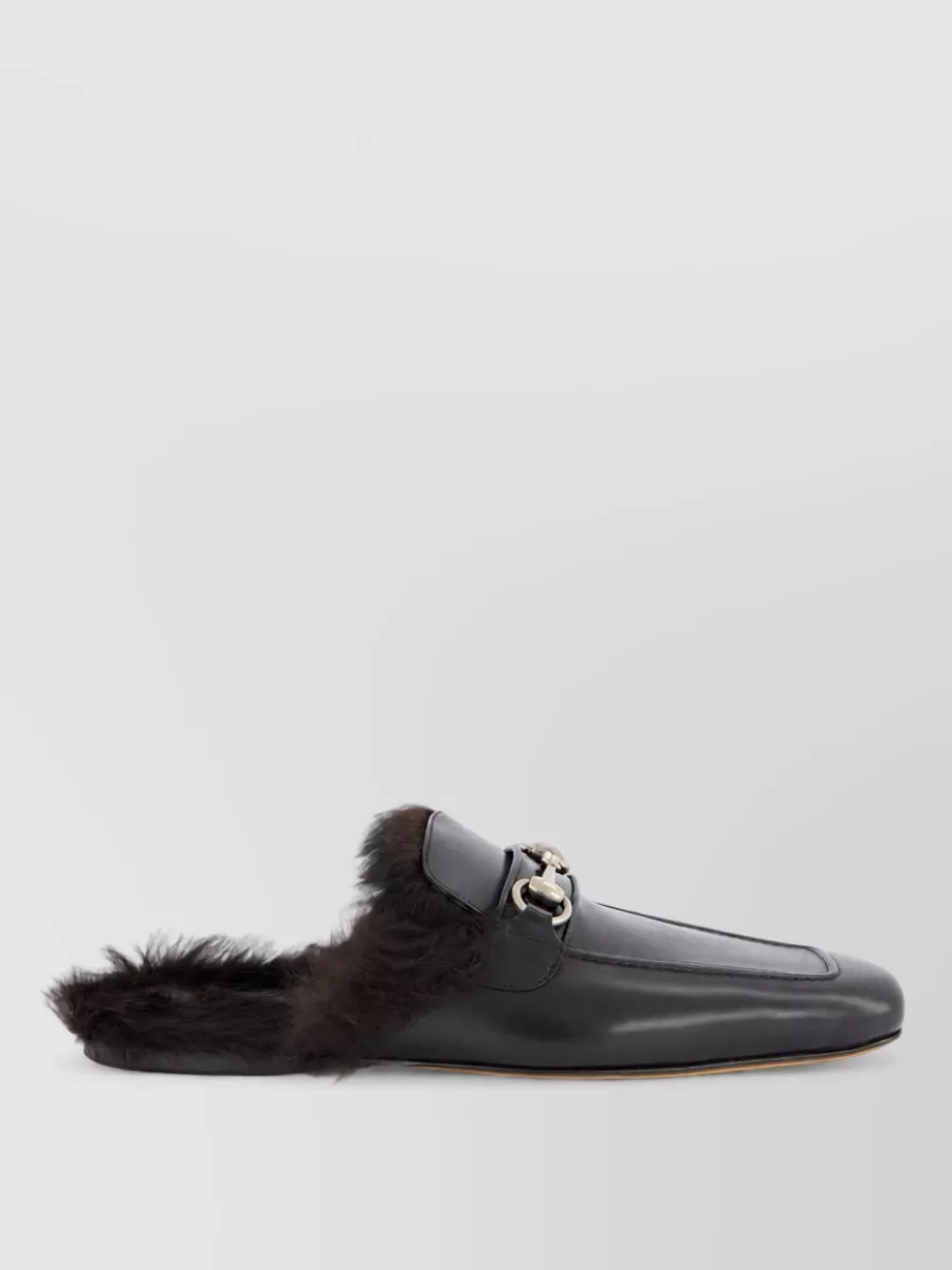 Gucci Leather Horsebit Loafers