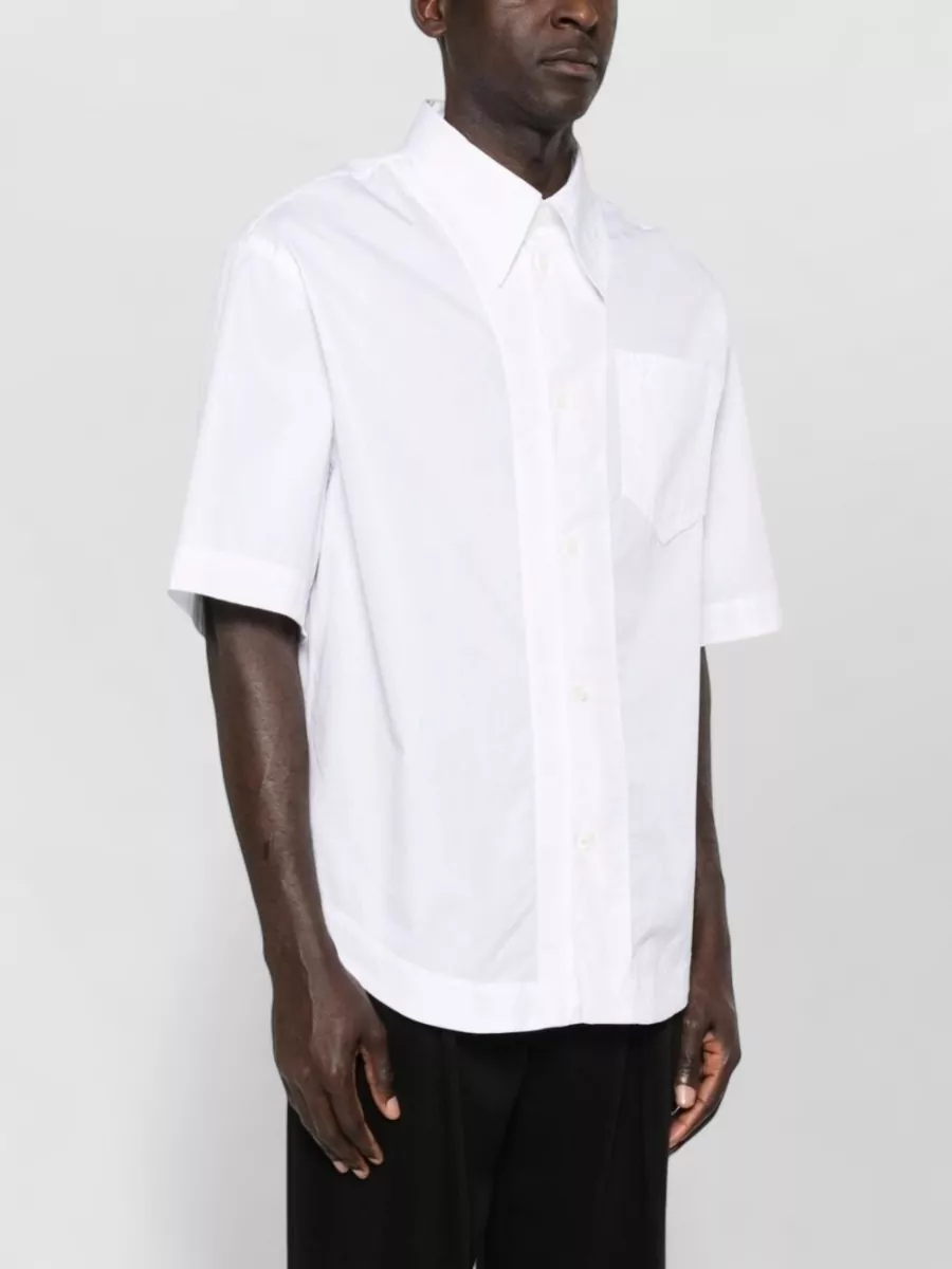Ami Paris Short-Sleeve Cotton Shirt