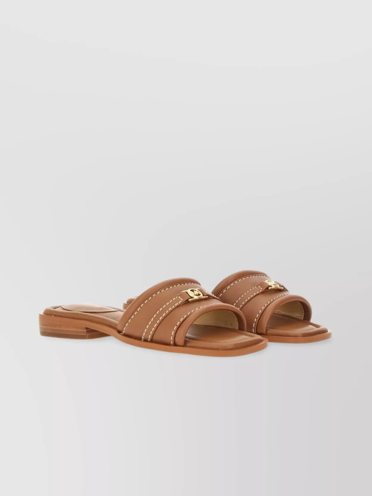 Michael Kors Square Toe Flat Sole Sandals