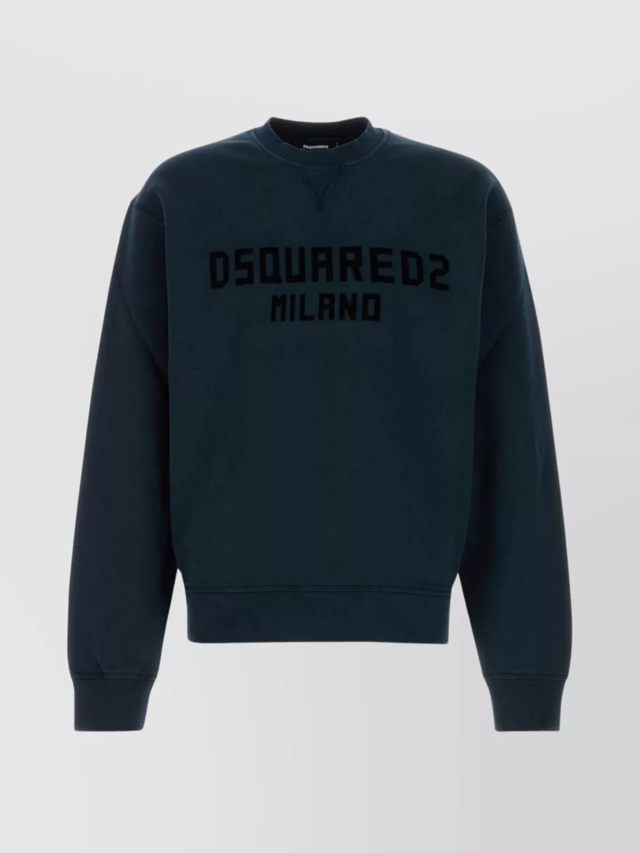 Dsquared2 Cotton Crew Neck Sweatshirt With Ribbed Cuffs And Hem