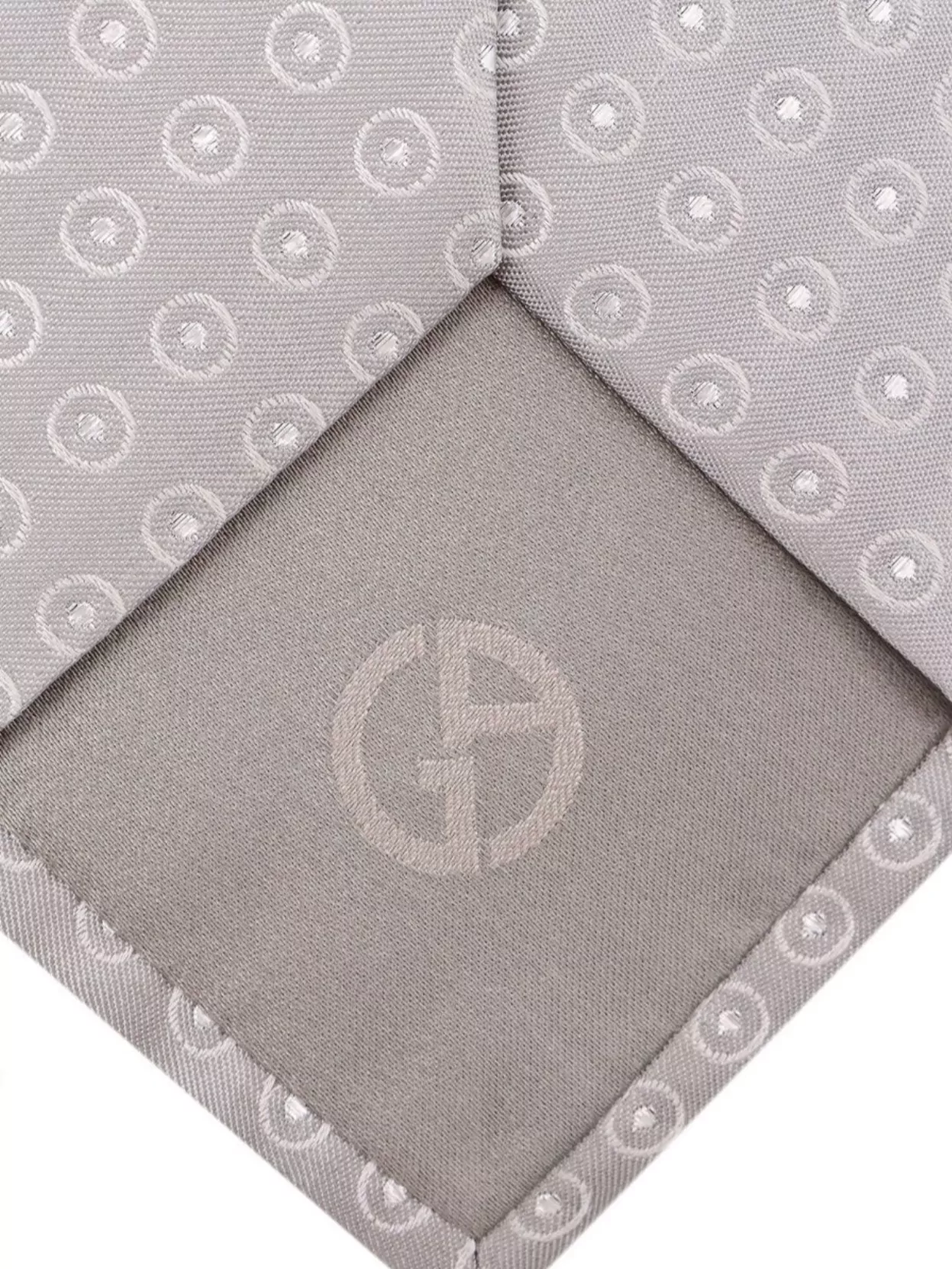 Giorgio Armani Patterned Silk Tie Polka-Dot Motif