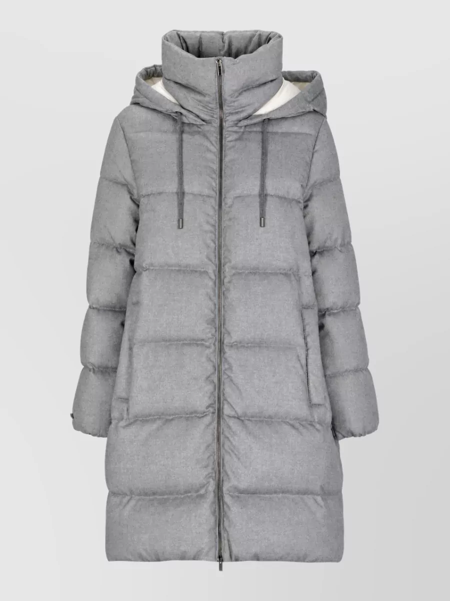 Peserico quilted long down coat