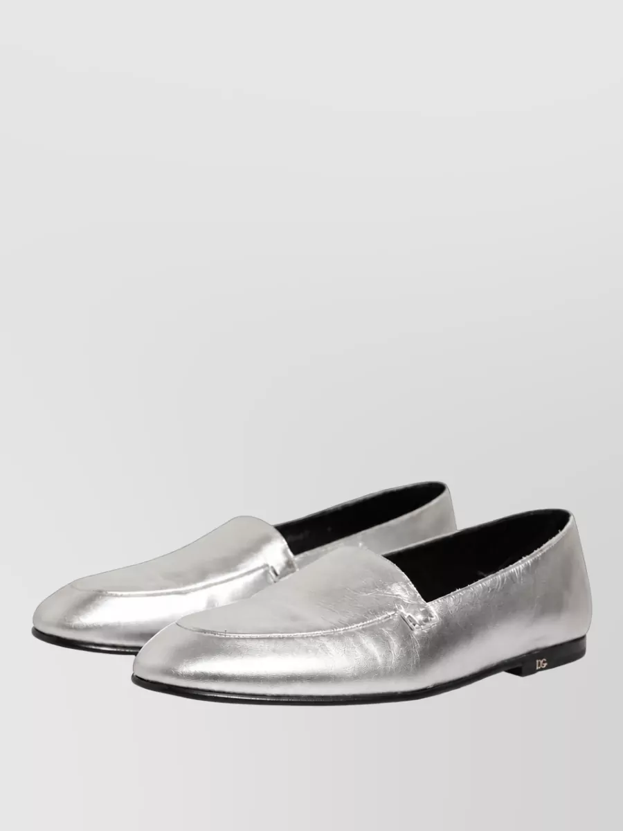 Dolce&Gabbana Leather Slip On Monk Shoes