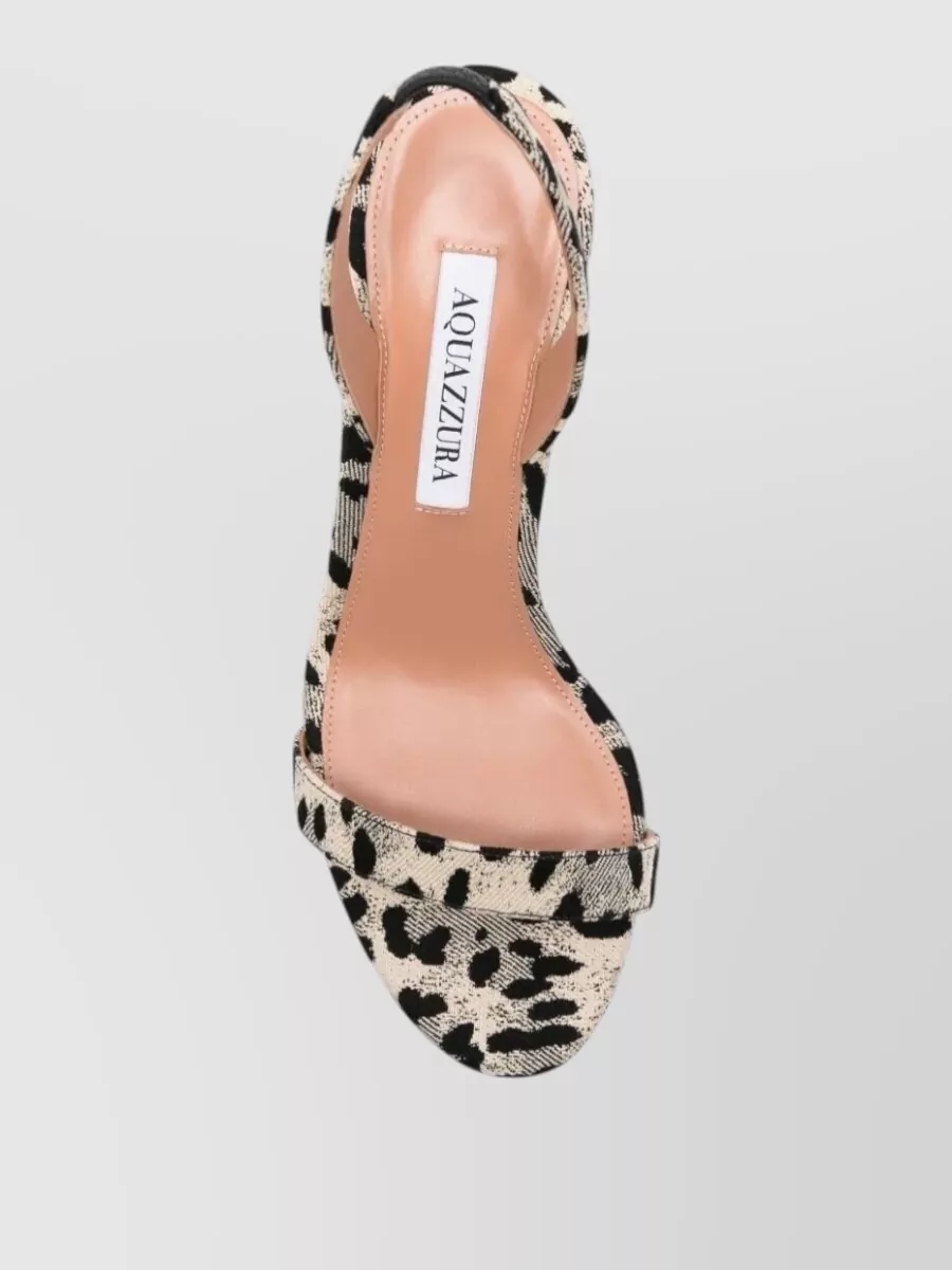 Aquazzura Silk Block Heel Sandals