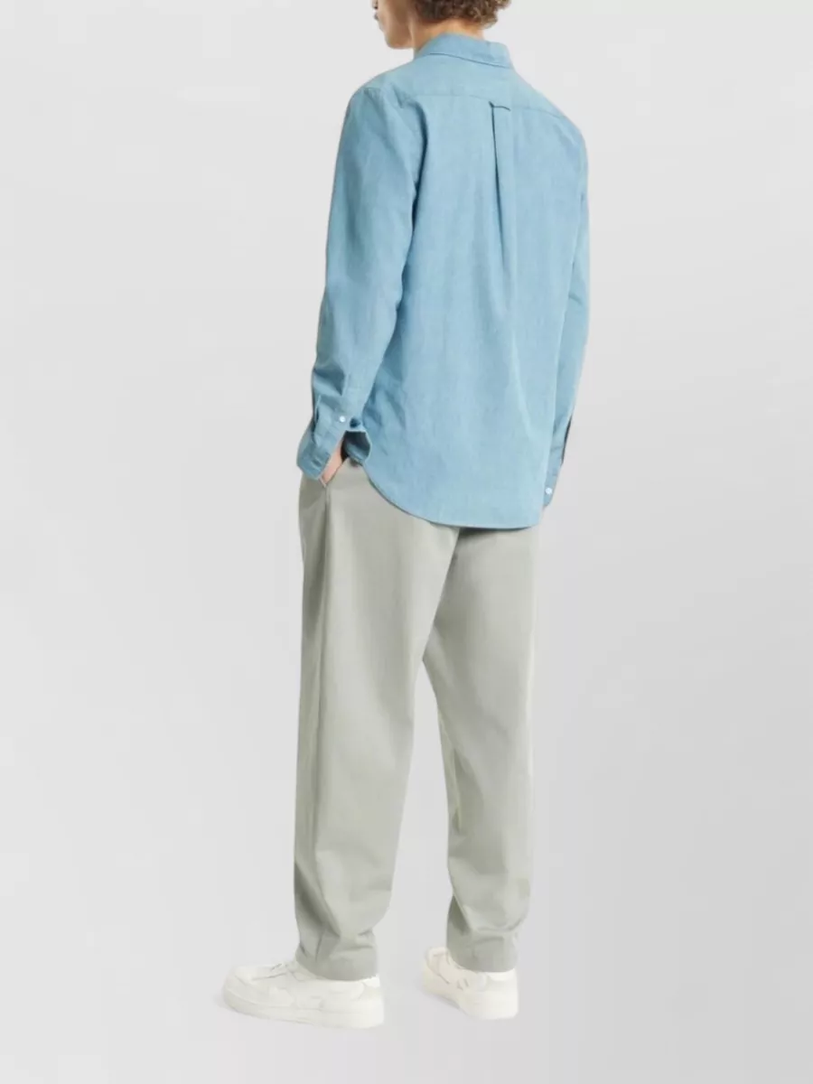 Maison Kitsuné Cotton Chambray Regular-Fit Shirt