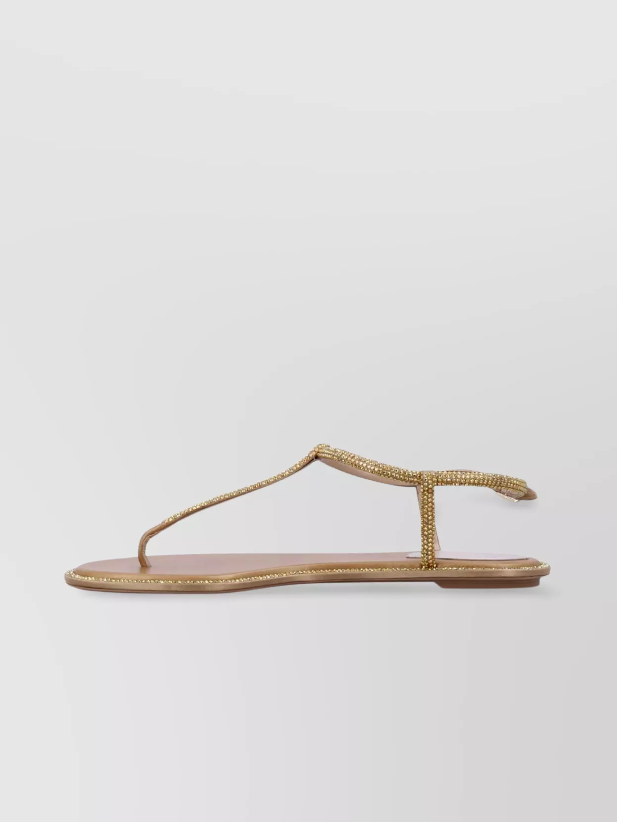 Rene Caovilla Crystal Embellished Flat Sandals