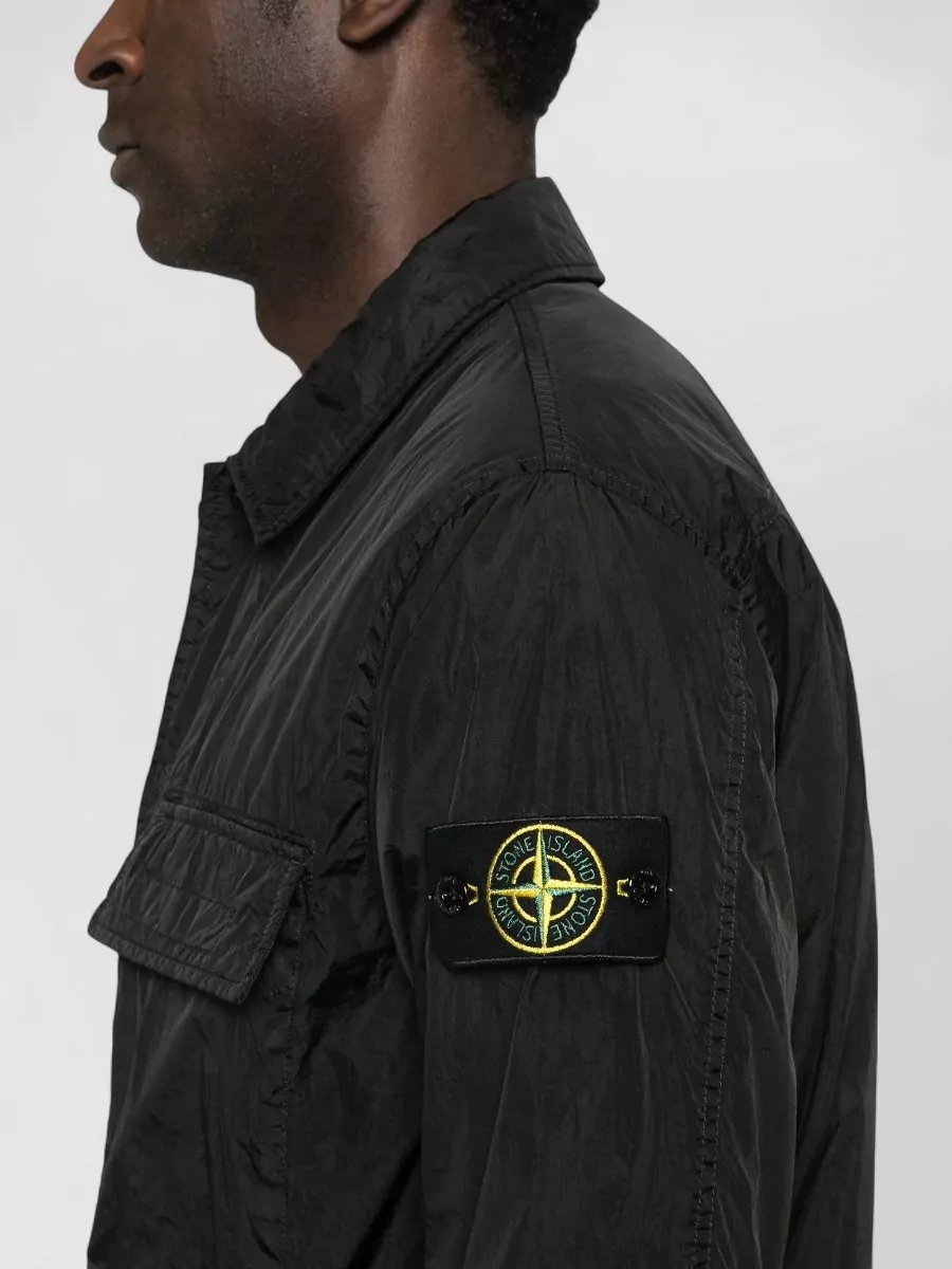 Stone Island Padded Nylon Overshirt Long Sleeve Design