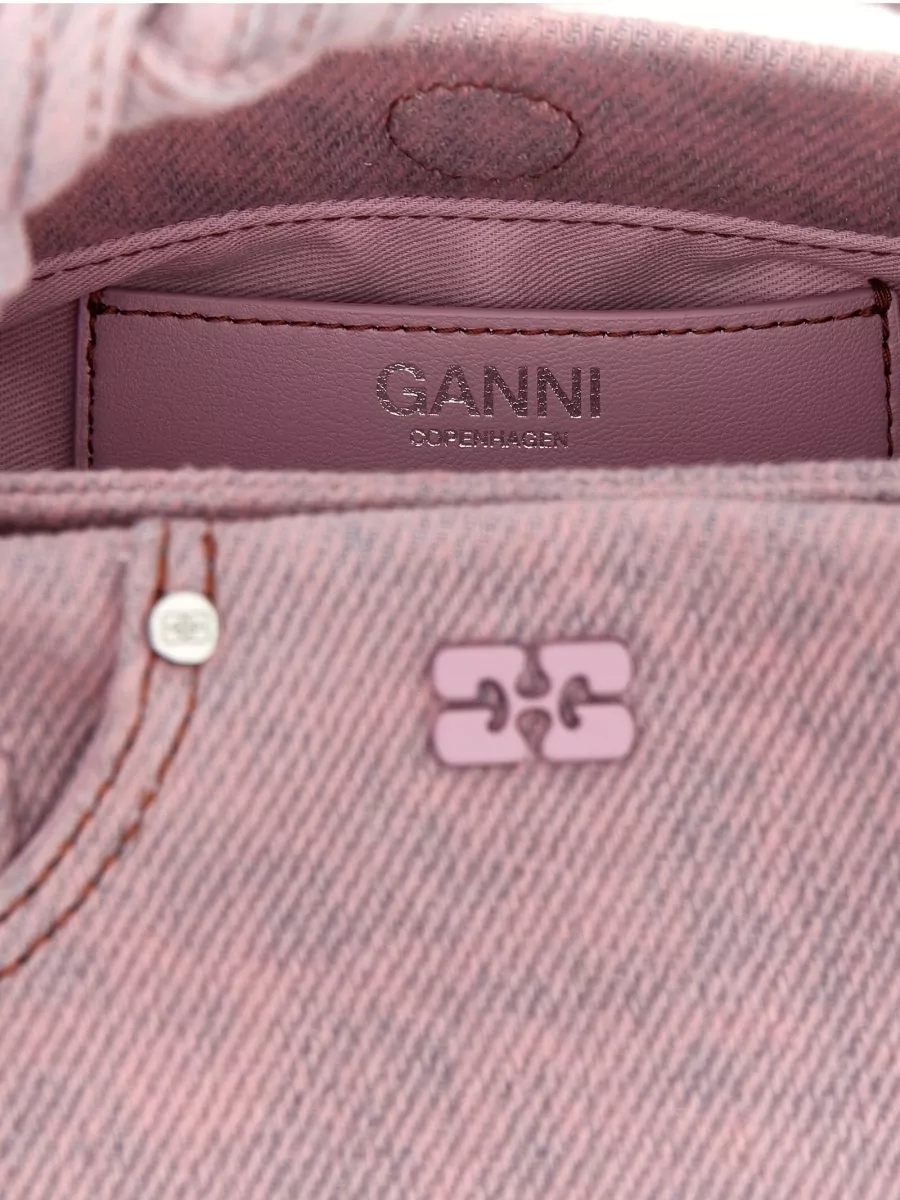 Ganni Bou Small Denim Shoulder Bag