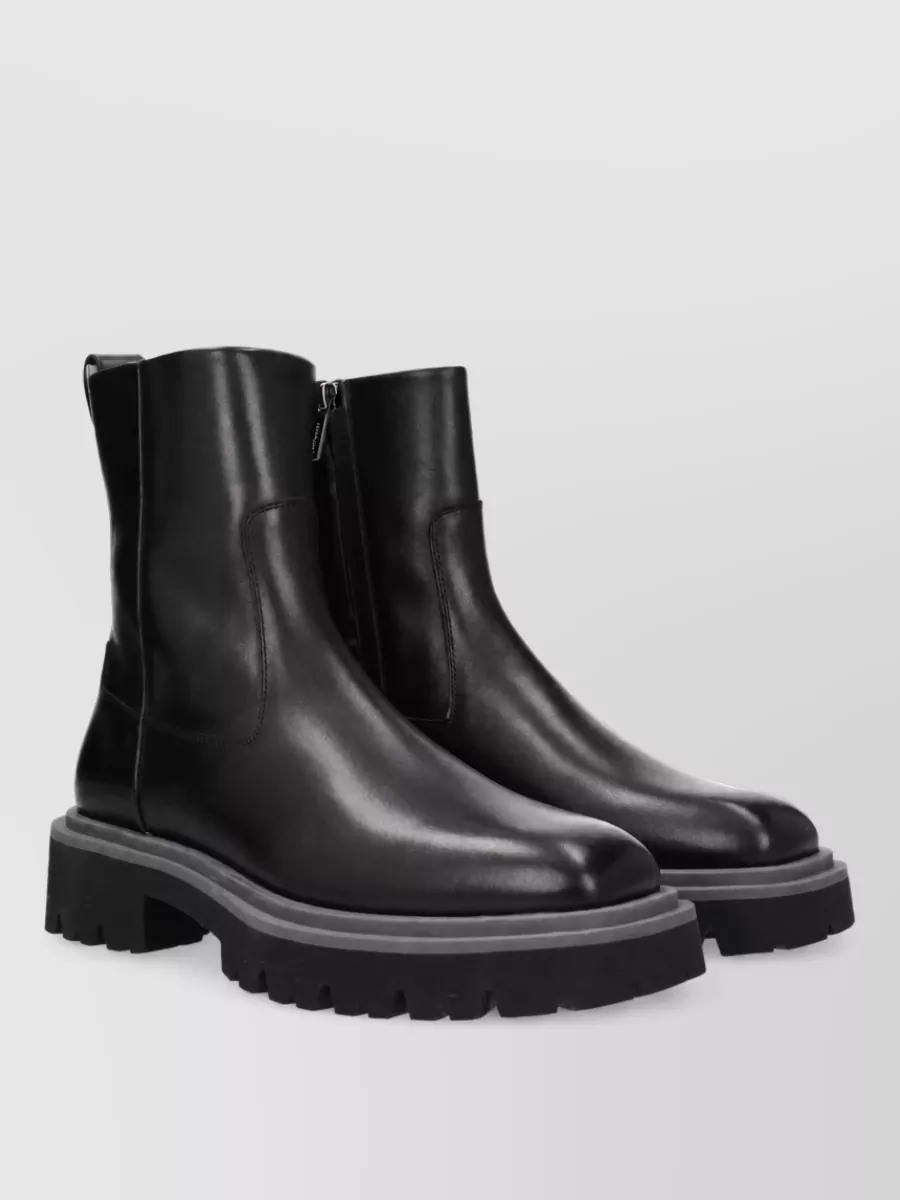 Ferragamo Leather Ankle Boots