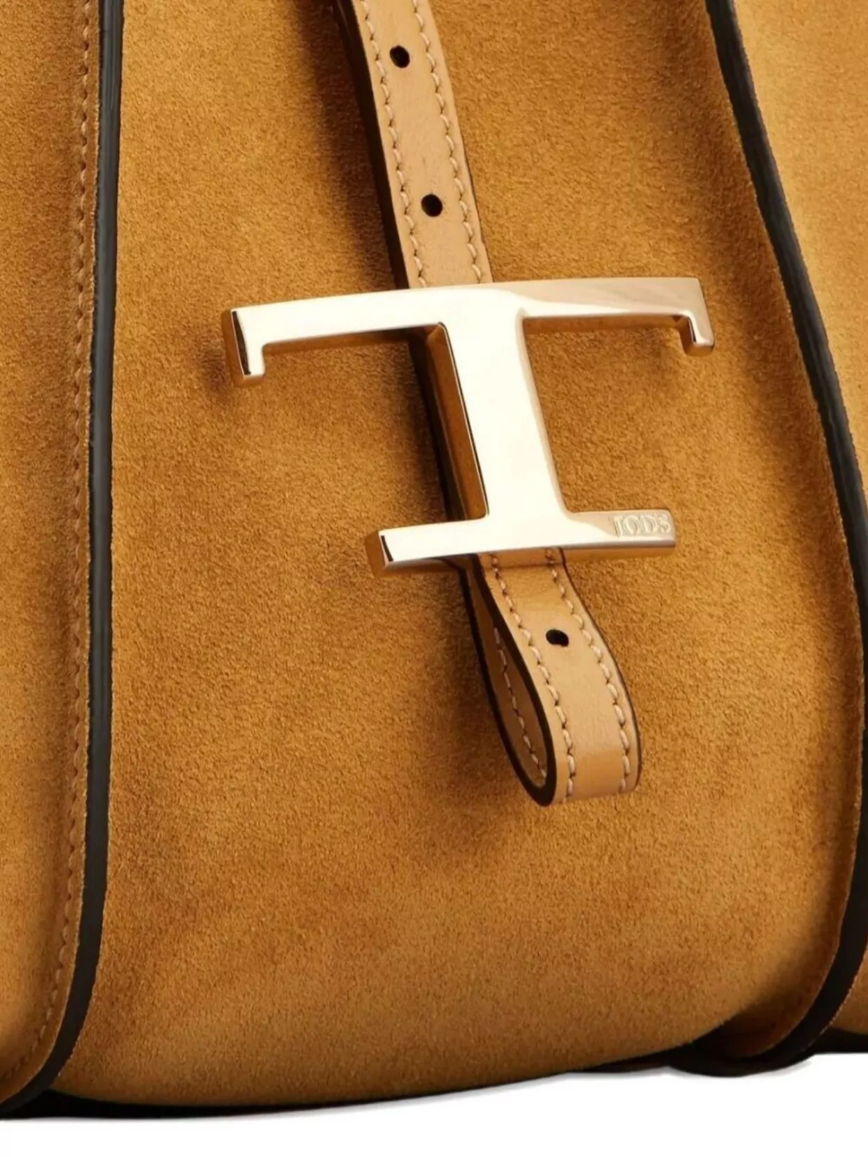Tod's Mini Suede Shopping Bag With Detachable Strap