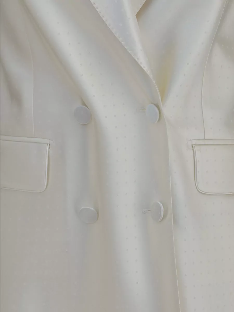 Tom Ford Silk-Blend Polka-Dot Double-Breasted Blazer