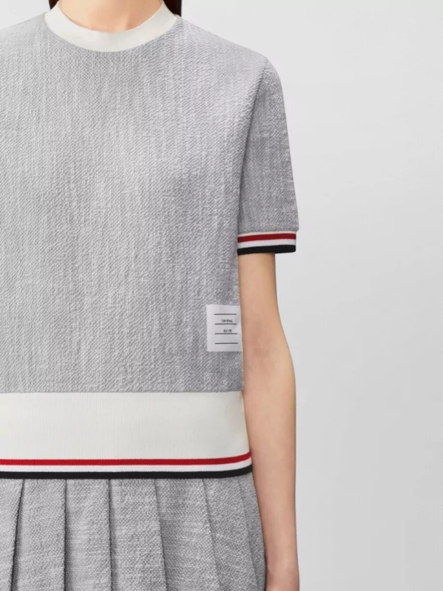Thom Browne Ribbed Knit Short-Sleeve T-Shirt