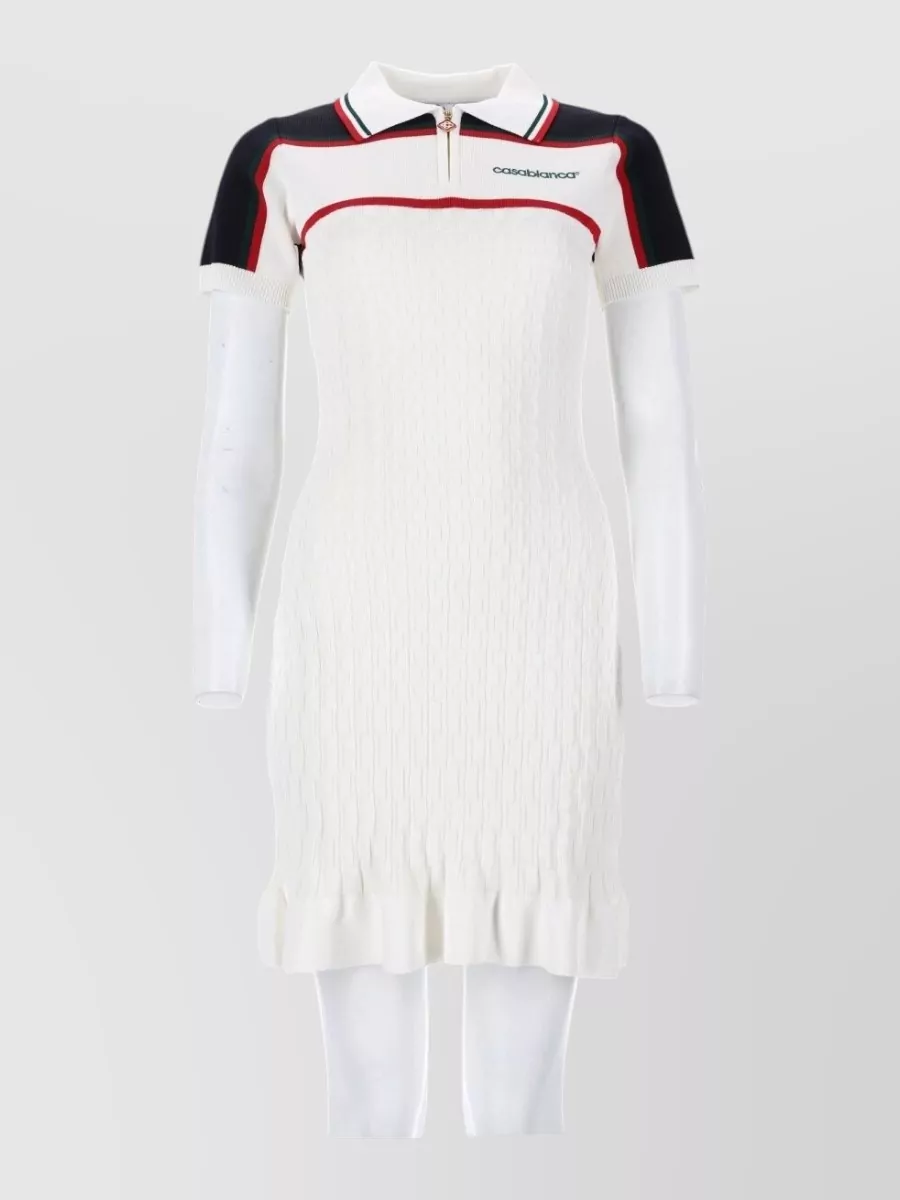 Casablanca polo knit mini dress