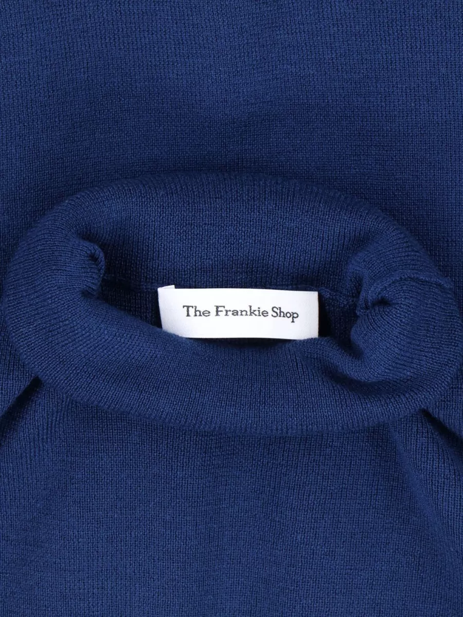 The Frankie Shop Silk Wool Crewneck Sweatshirt