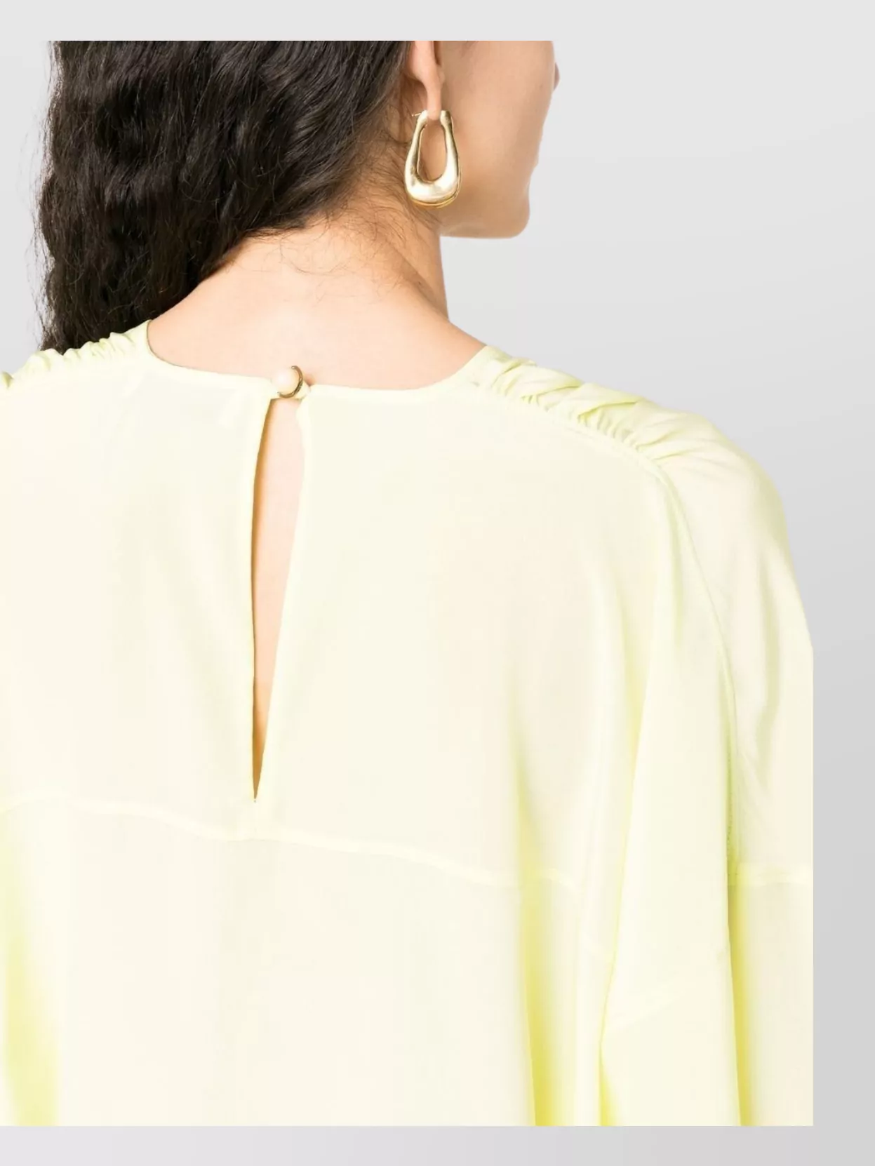 Lanvin Circular Collar Loose Fit Top