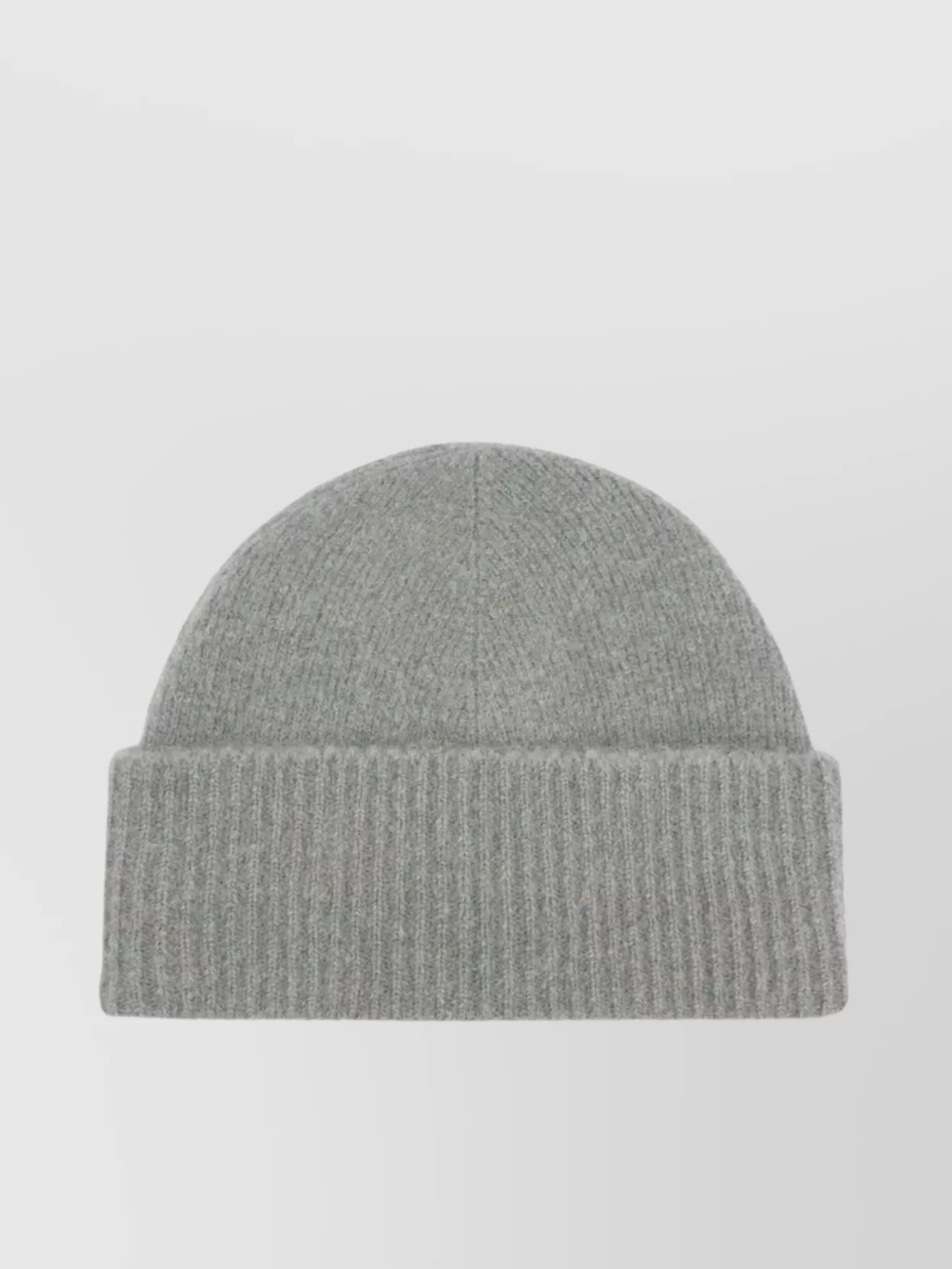 Ami Alexandre Mattiussi Heart Motif Wool Beanie With Turn-up Brim