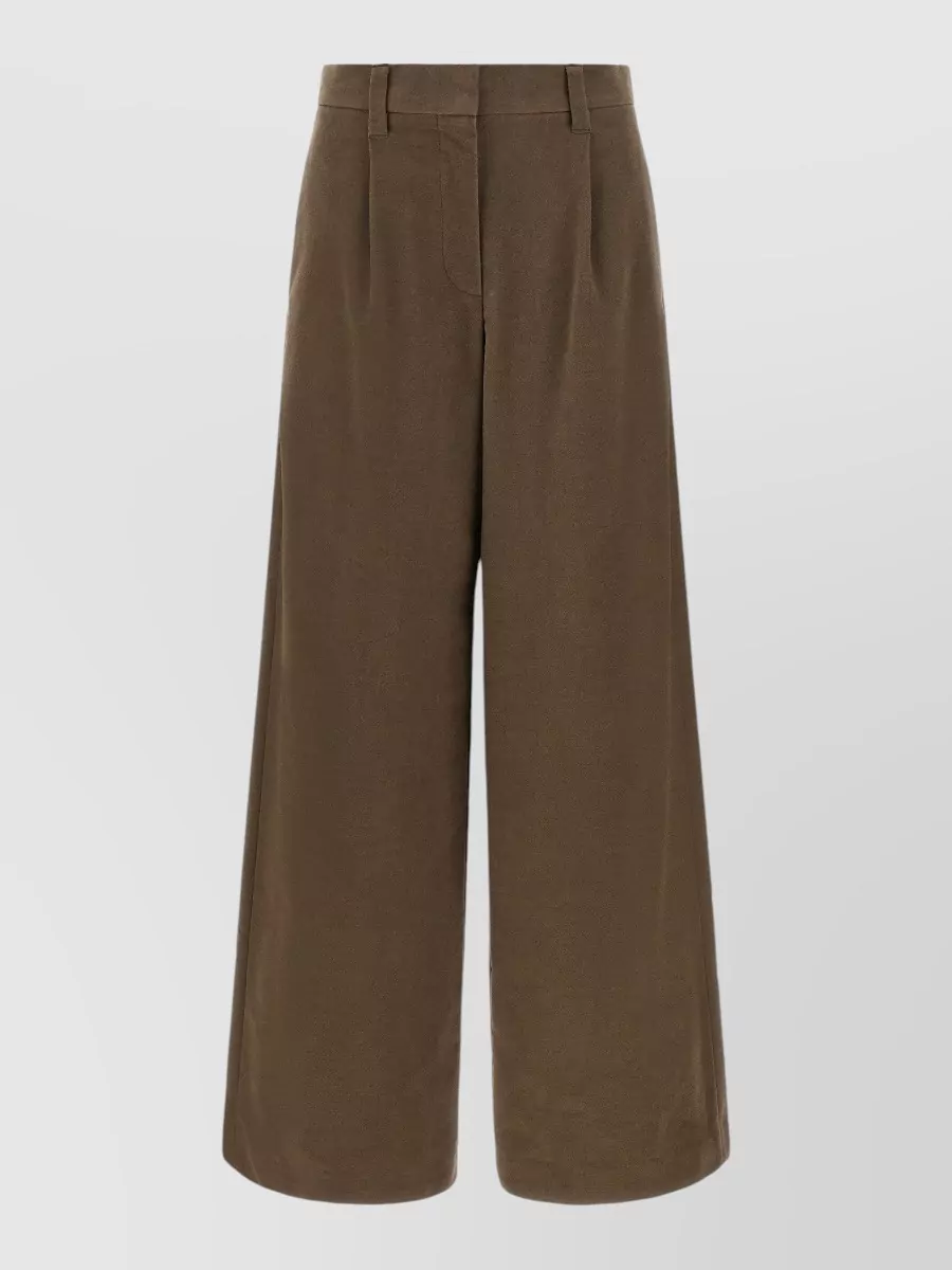 Brunello Cucinelli pleated wide-leg trousers