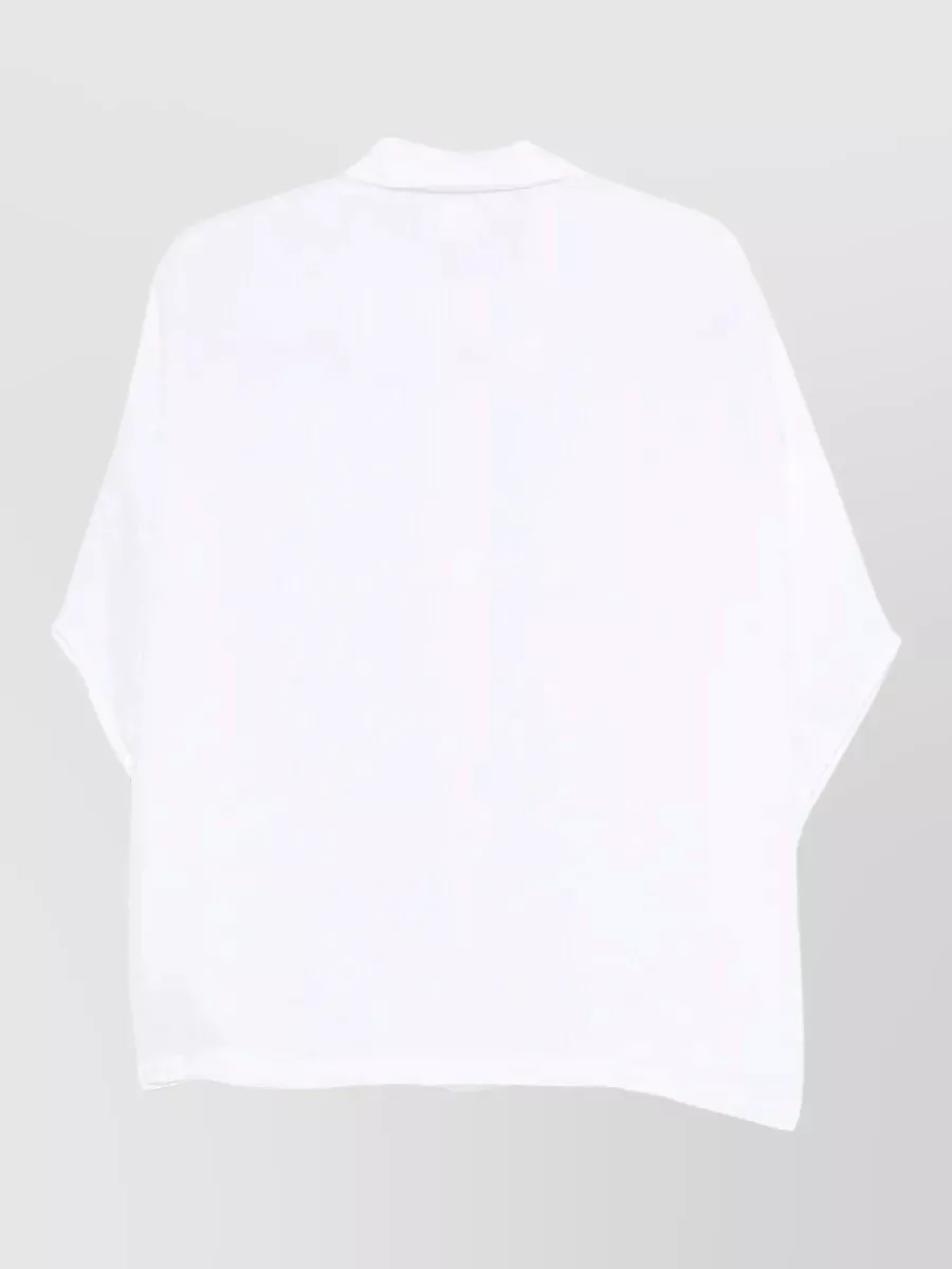 120% Lino Linen Short-Sleeve Loose-Fit Shirt