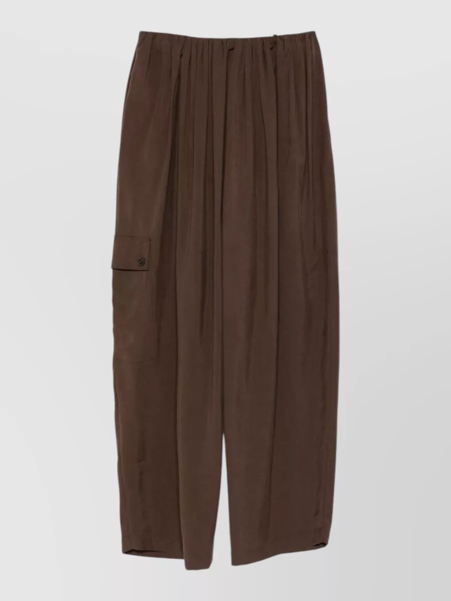 Alysi Pleated Wide-Leg Trousers