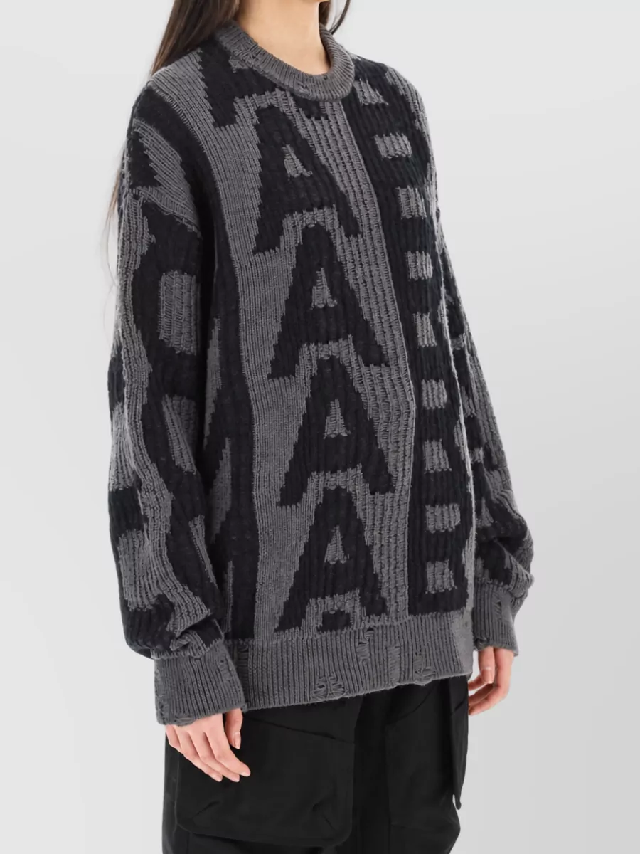 Marc Jacobs Merino Wool Distressed Jumper