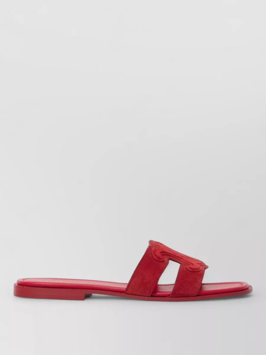 Celine Suede Leather Mule Sandals