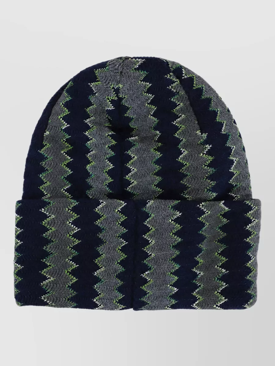 Missoni wool zigzag-knit beanie