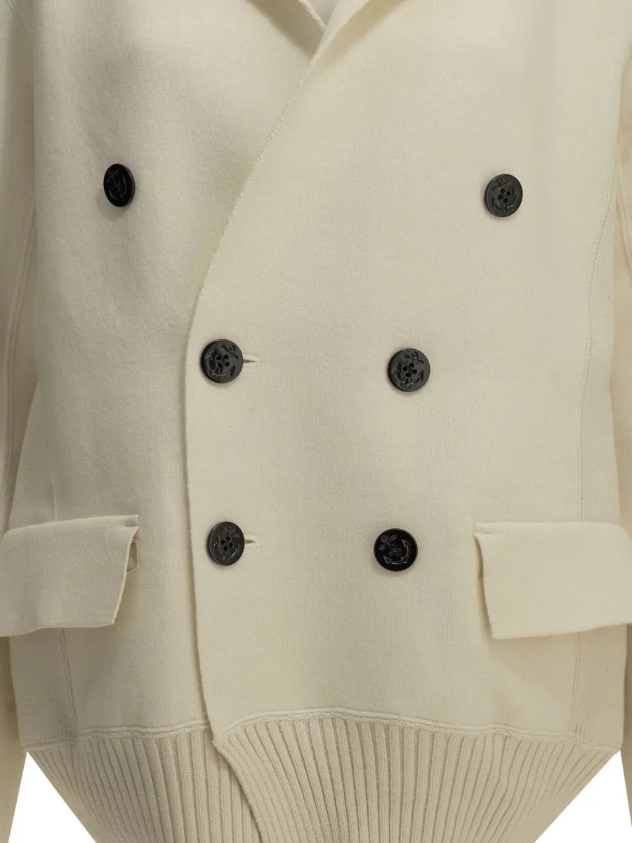 Sacai Cashmere Double-Breasted Coat