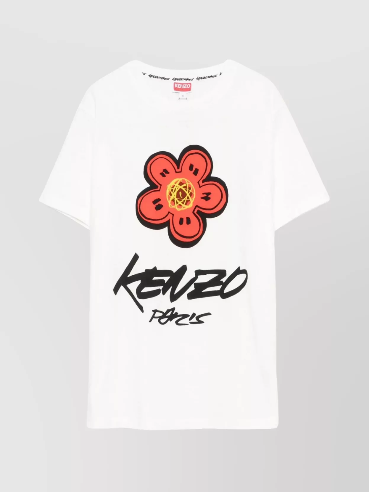 Kenzo Graphic Print Crewneck Short Sleeve T-shirt