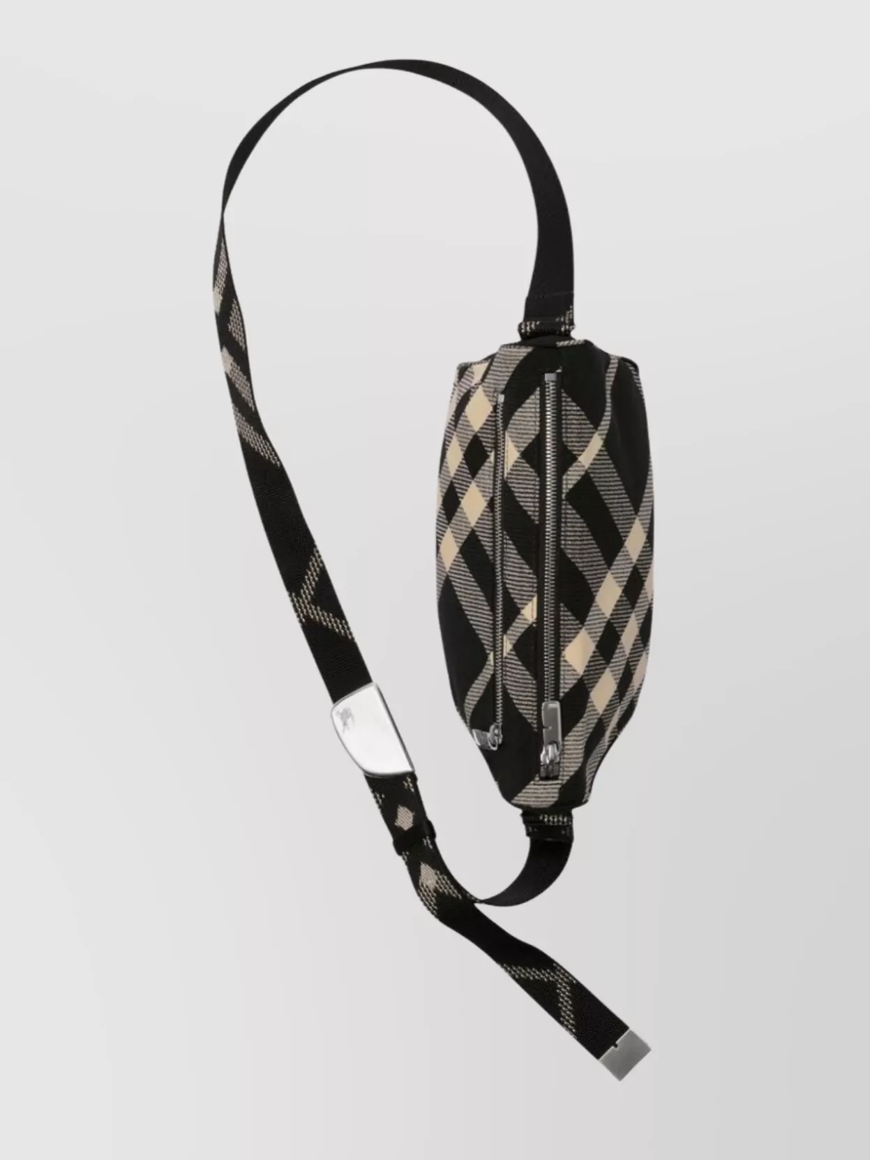 Burberry Check Pattern Messenger Bag