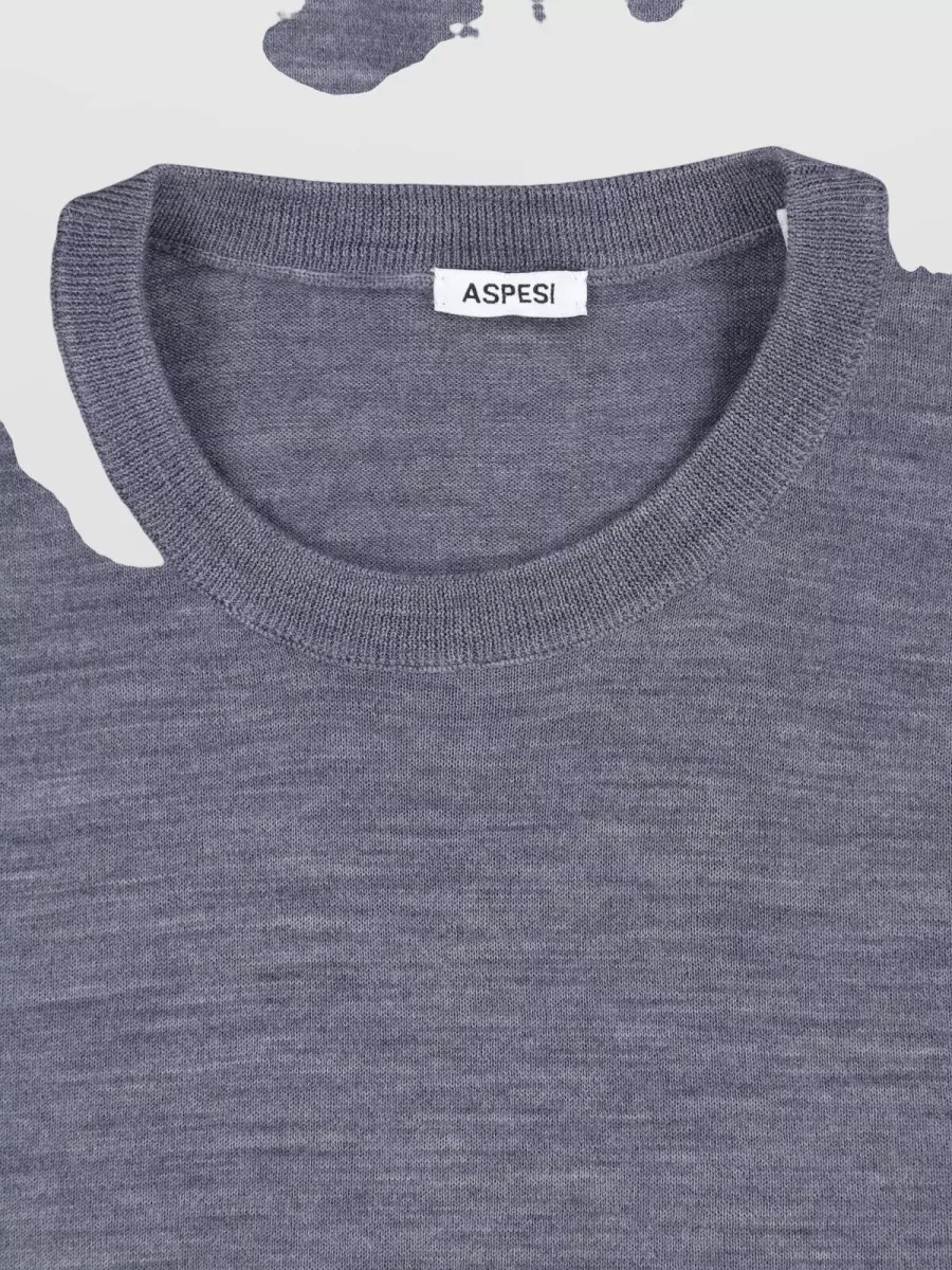 Aspesi Virgin Wool Crewneck T-Shirt