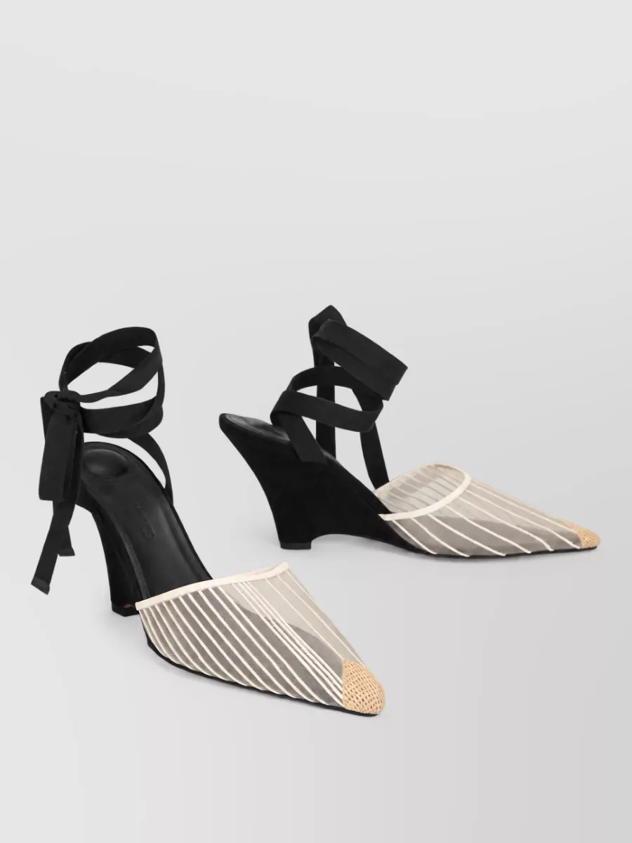 Jacquemus Pointed-toe high-heel mules