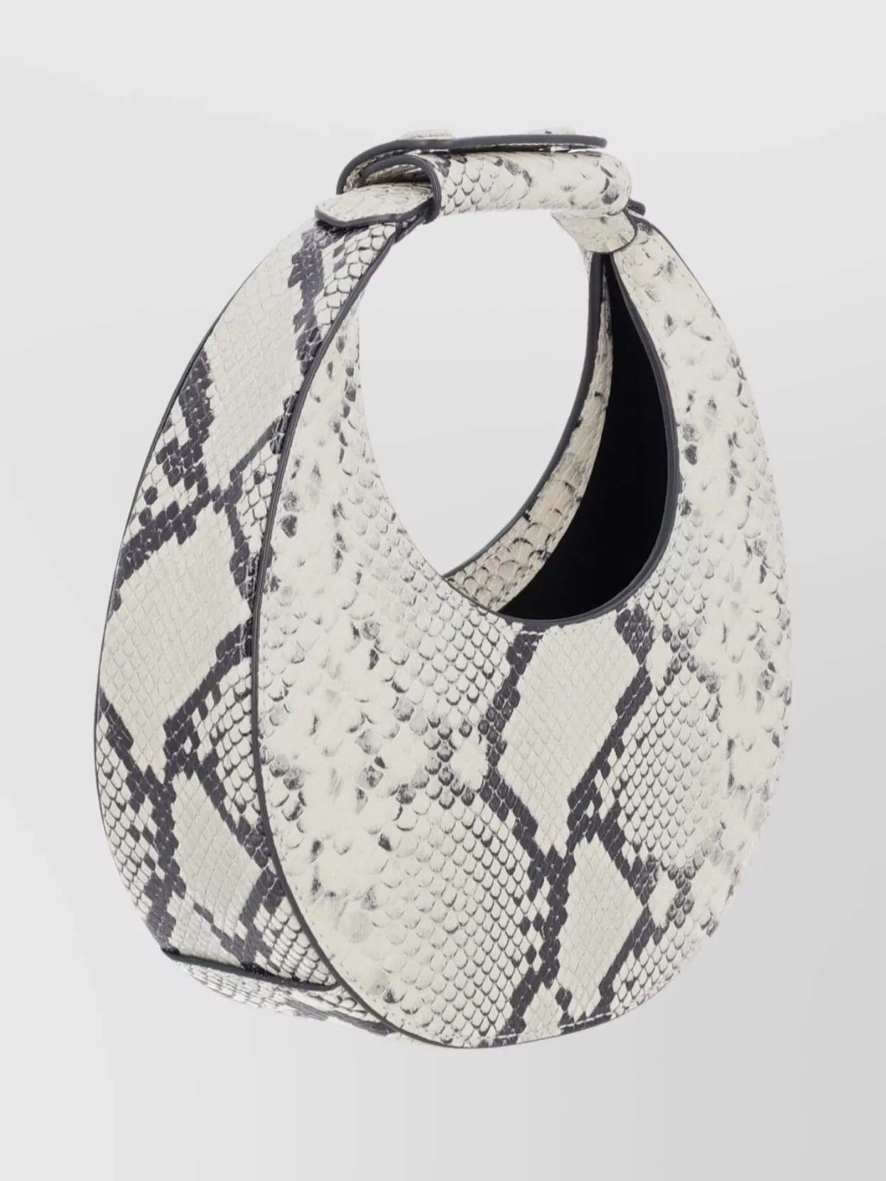 Staud Circular Snake Print Shoulder Bag