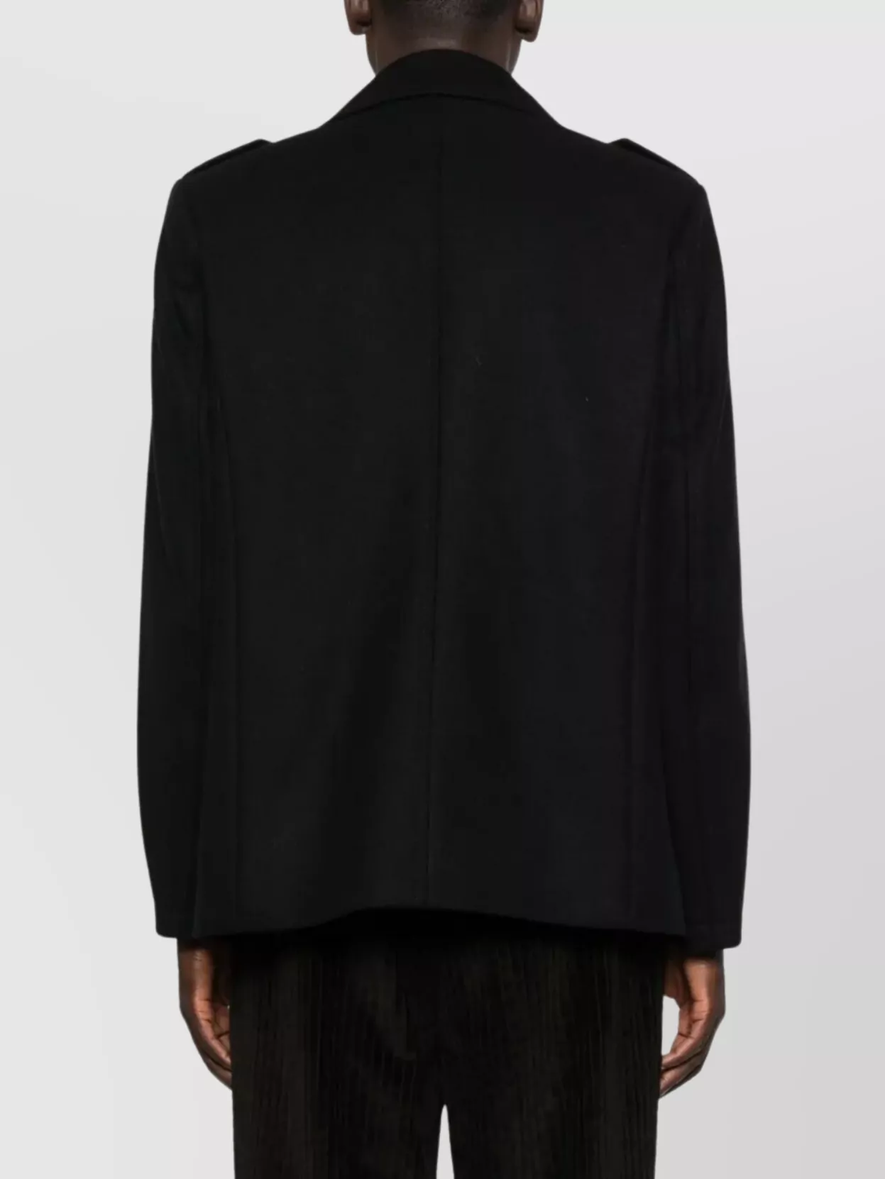 Dolce&Gabbana Double-Breasted Peacoat Featuring Epaulettes