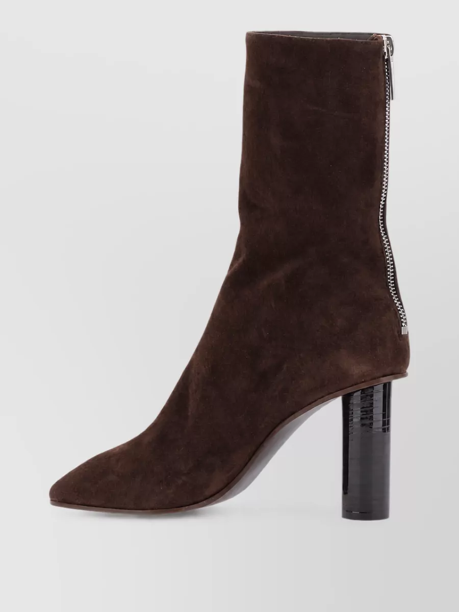 Paris Texas Suede Leather Ankle Boots
