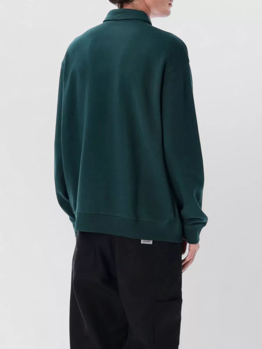 Carhartt Wip Ribbed Long-Sleeve Polo Sweatshirt