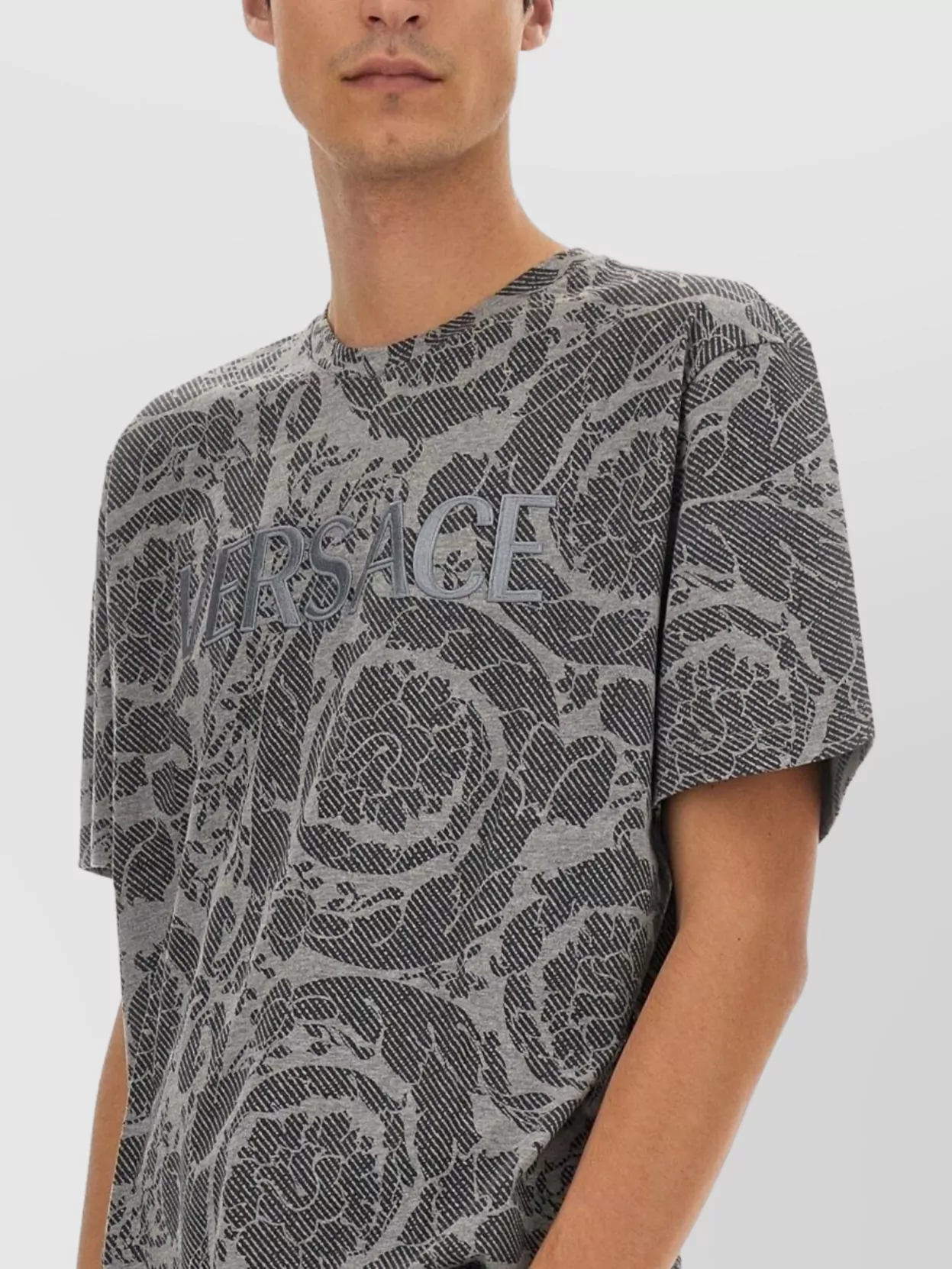 Versace Baroque Logo T-Shirt Silhouette