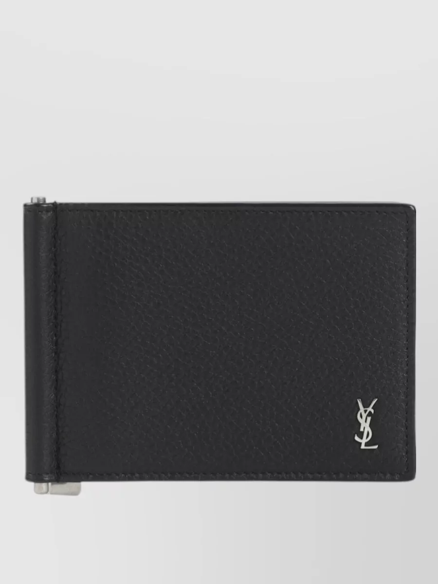 Saint Laurent Leather Zip Wallet