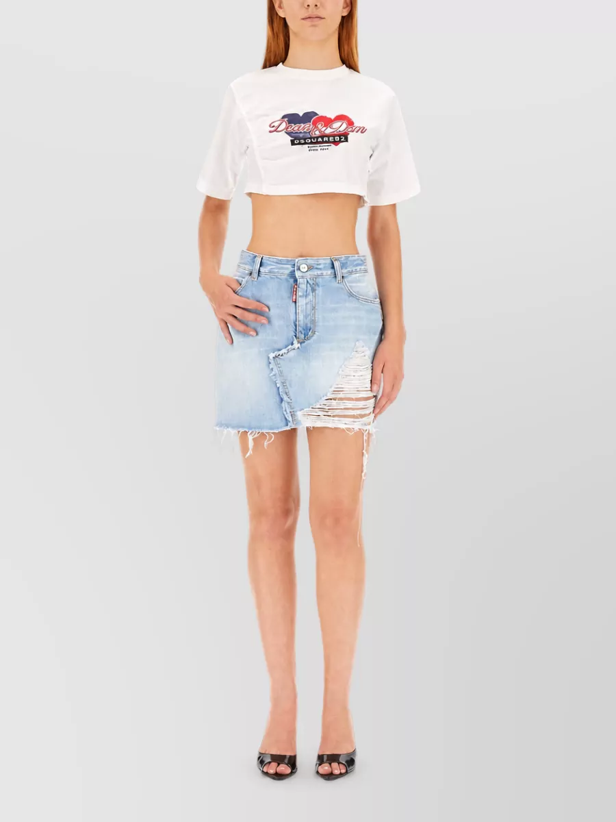 Dsquared2 Cropped T Shirt