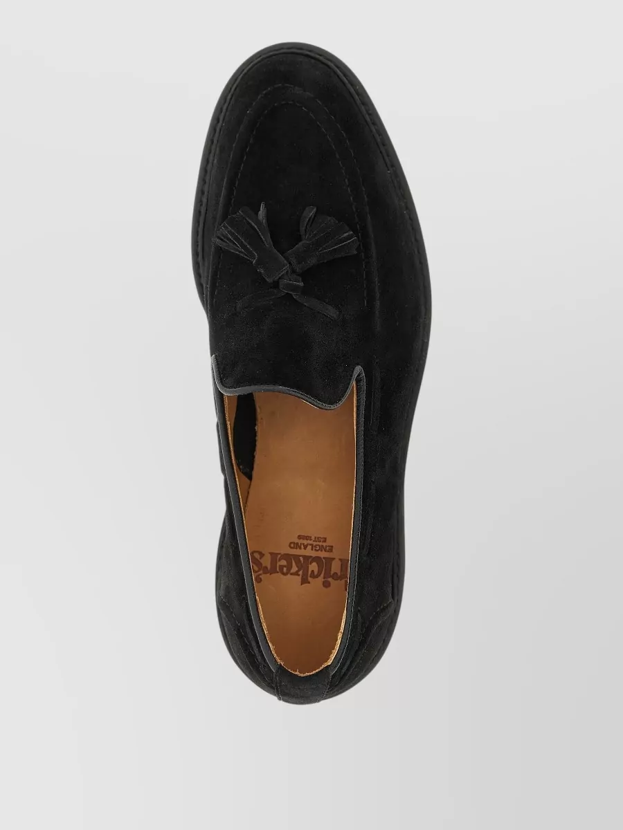 Tricker's Suede Tassel Loafers