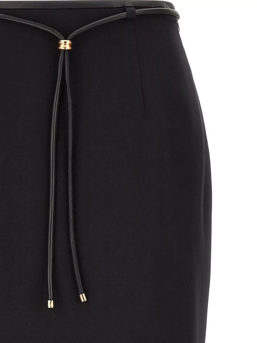Agnona Wool High-Rise Midi Pencil Skirt