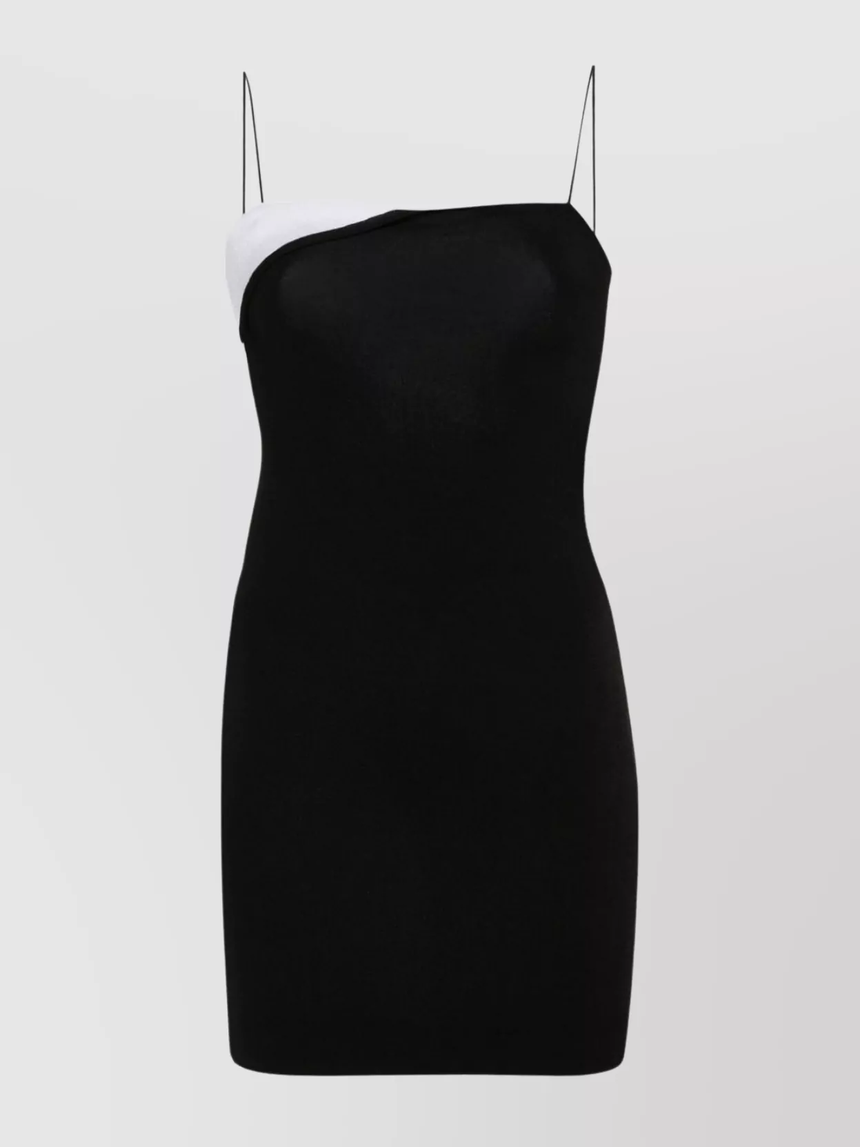 Shop Jacquemus Knee Length Dress Asymmetric Neck