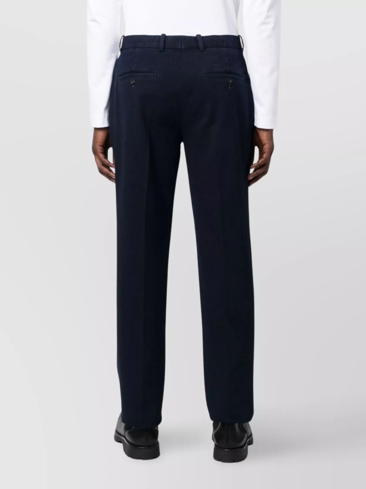 Circolo 1901 Stretch Cotton Mid-Rise Trousers With Rear Pockets