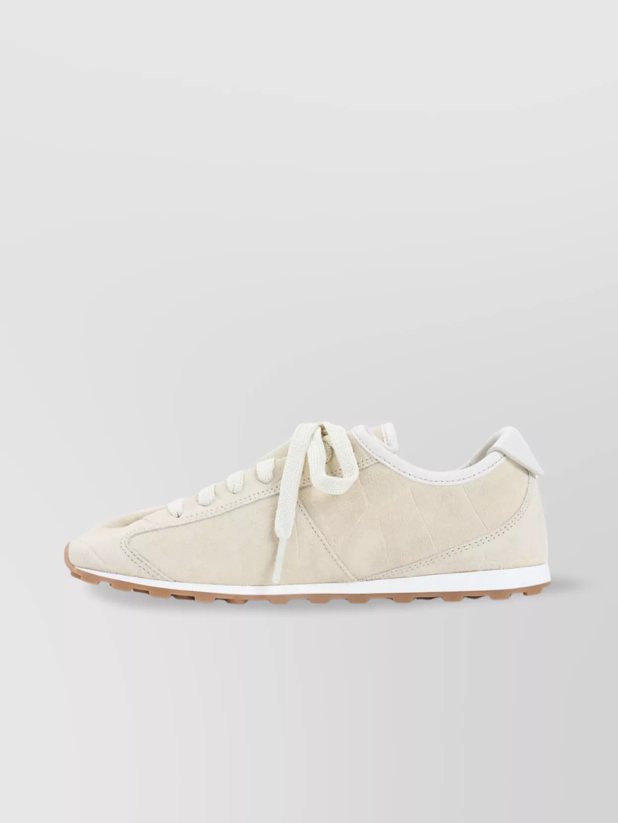Jacquemus Low-Top Rubber Sole Sneakers With Textured Finish