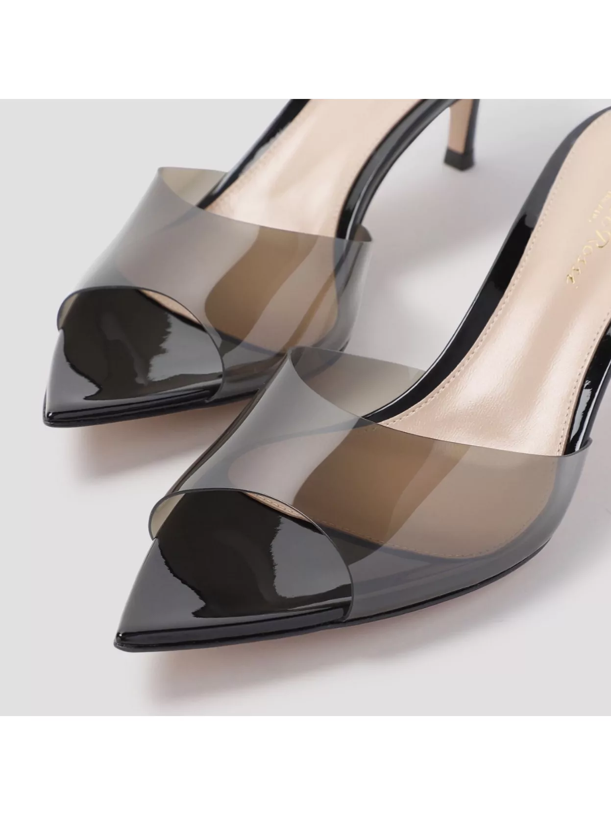 Gianvito Rossi 55 Mules With Covered Stiletto Heel