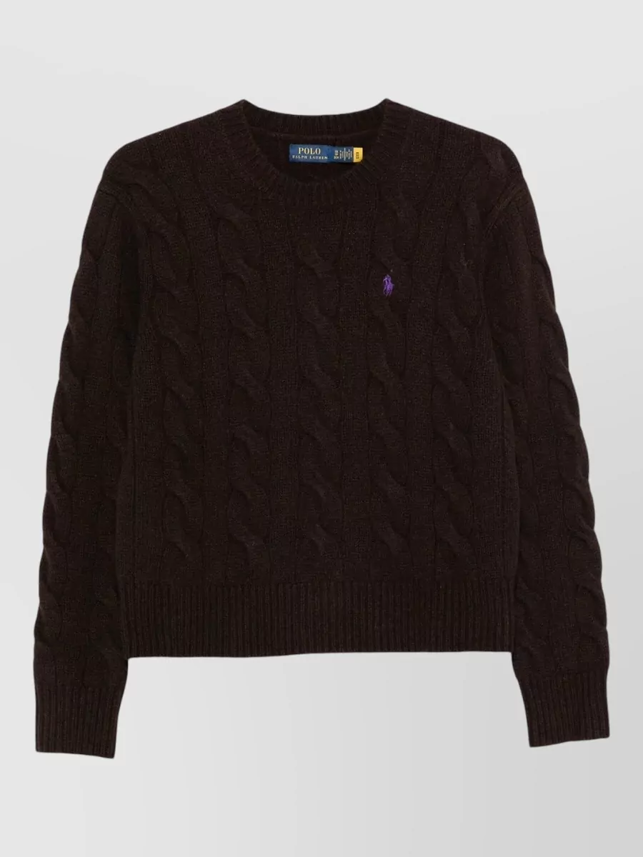 Polo Ralph Lauren Wool cashmere cable knit crew neck jumper