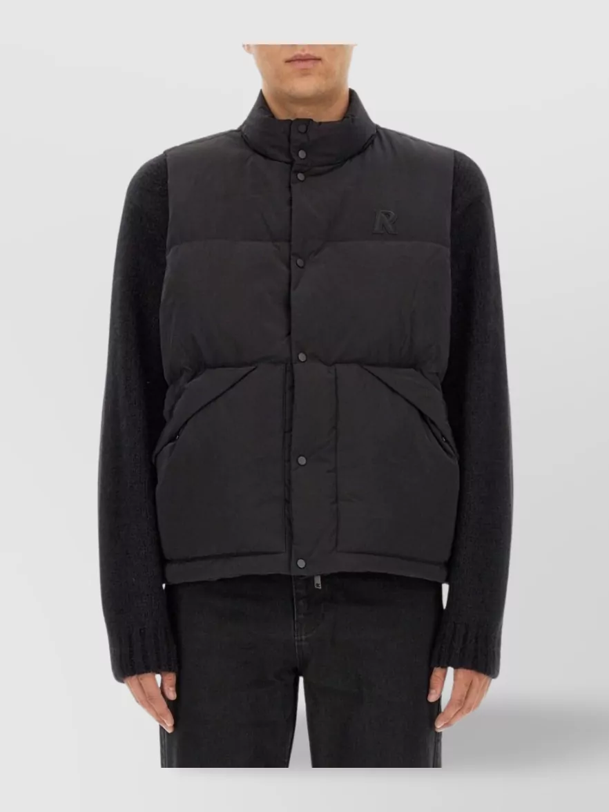 Represent Padded High Neck Vest With Side Pockets