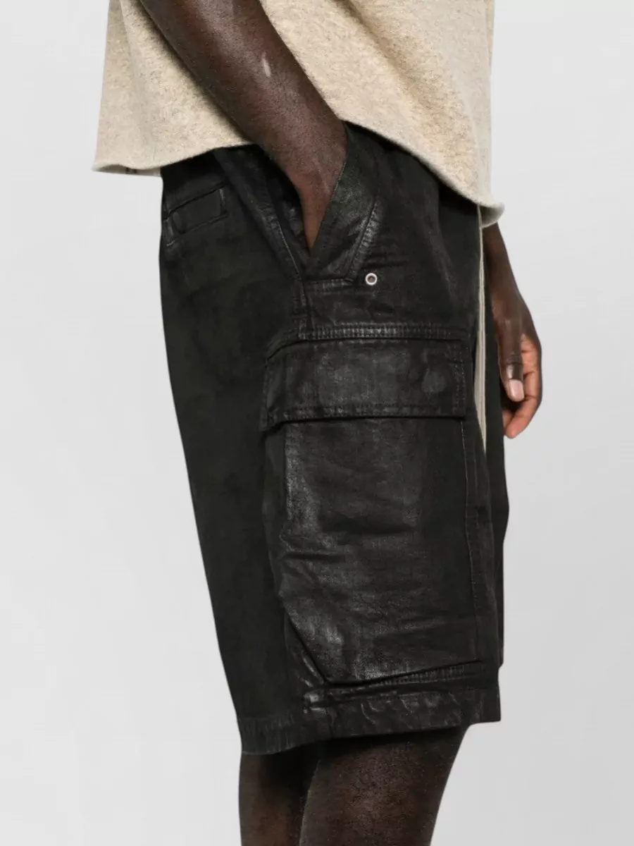 Rick Owens Drkshdw Cotton Cargo Shorts