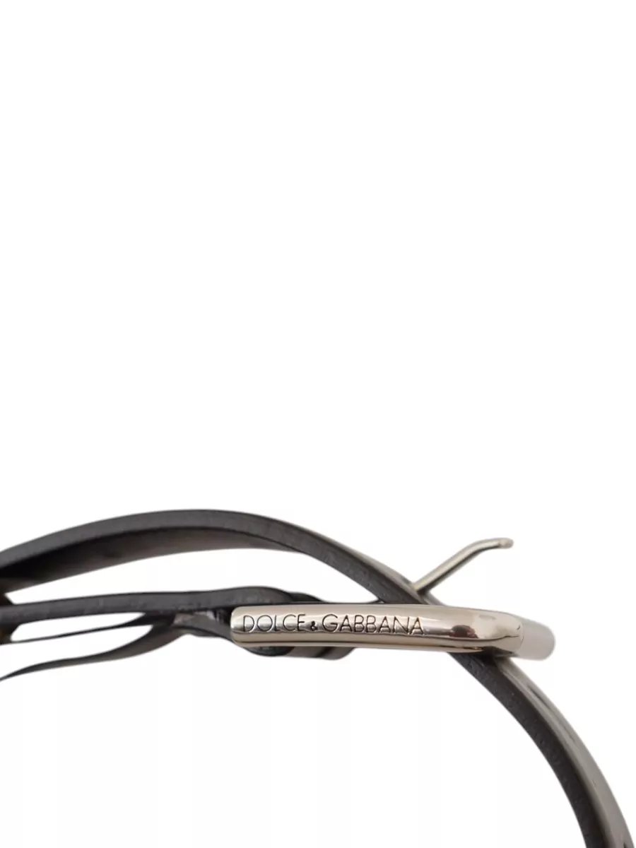 Dolce&Gabbana Leather Eyelet Belt