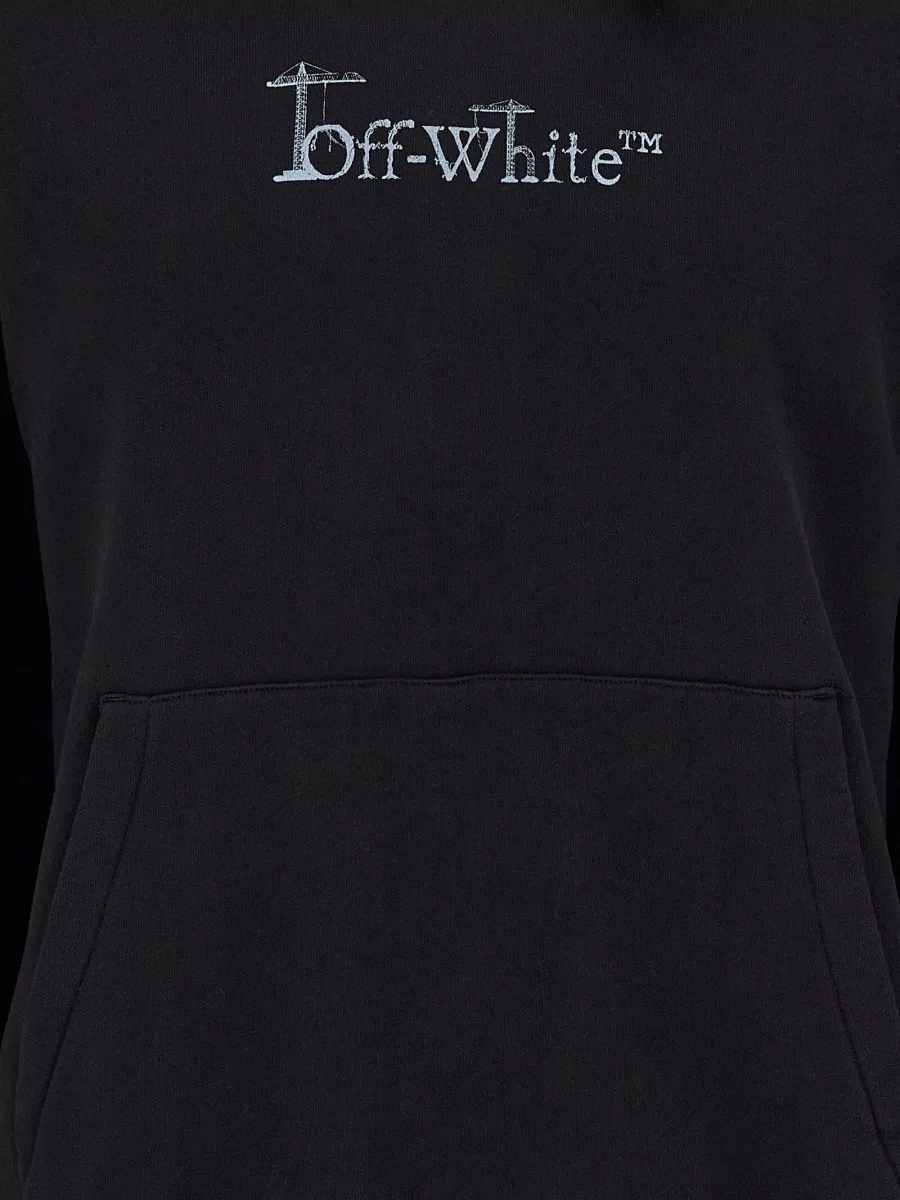 Off-White Cotton Logo-Print Hoodie