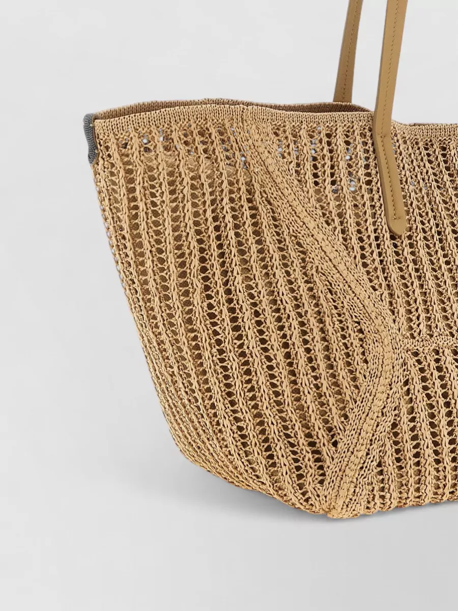 Brunello Cucinelli Bc Duo Shoulder Bag Dual Handle Design